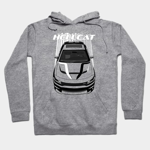 Charger Hellcat - Bright Transparent/Multi Color Hoodie by V8social